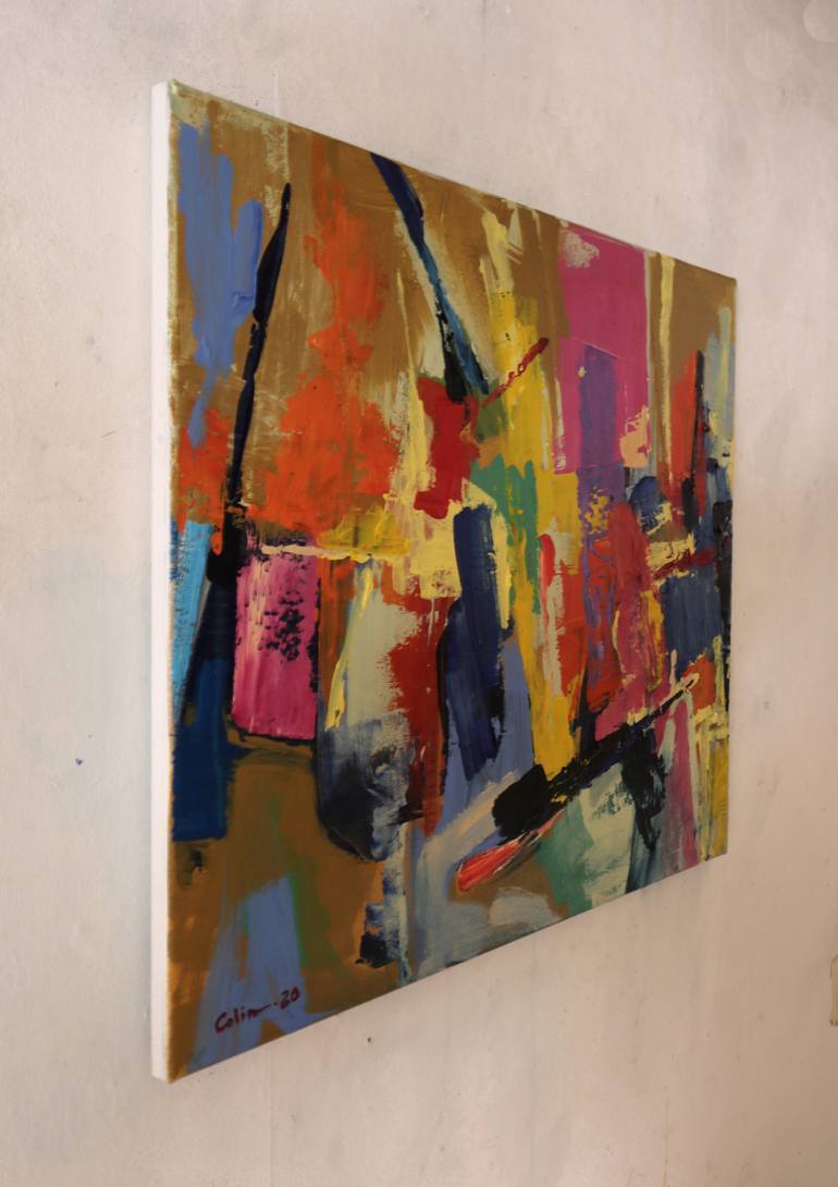 Original Abstract Expressionism Music Painting by Seth Colin