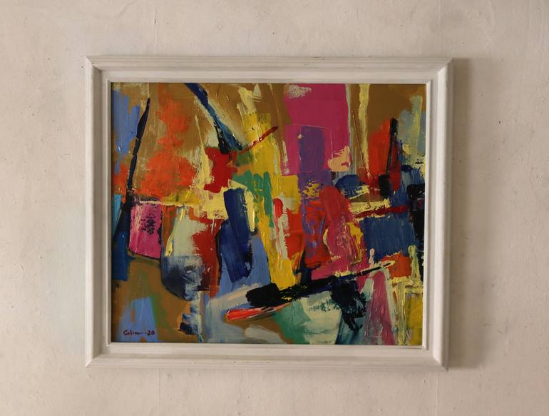 Original Abstract Expressionism Music Painting by Seth Colin