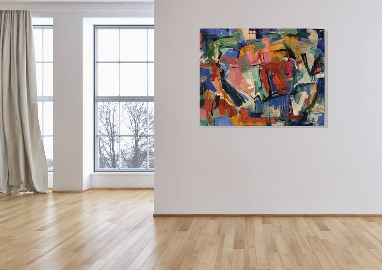 Original Abstract Expressionism Abstract Painting by Seth Colin