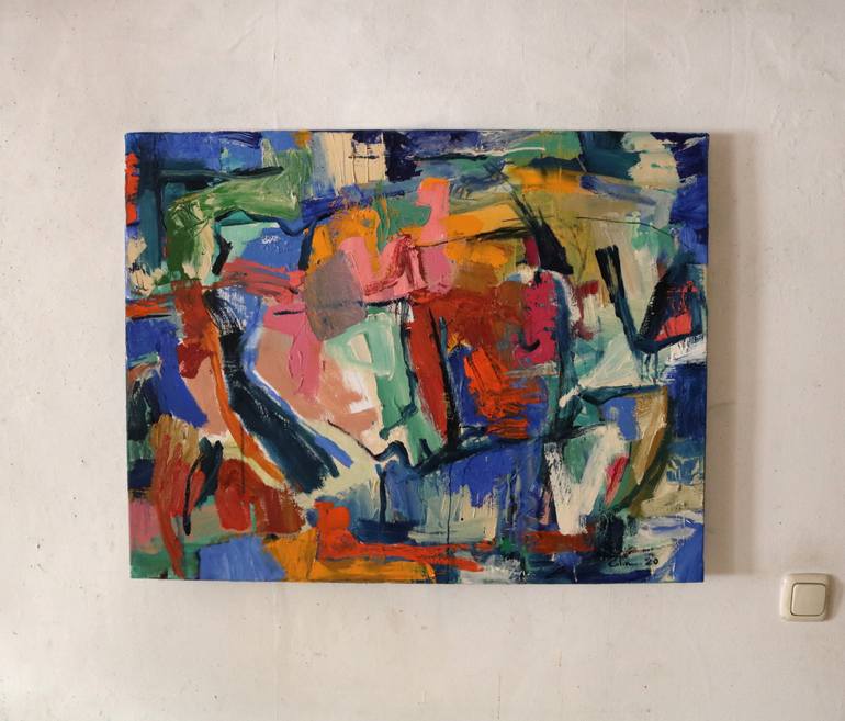 Original Abstract Expressionism Abstract Painting by Seth Colin