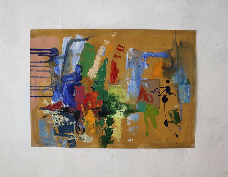 Original Abstract Expressionism Abstract Painting by Seth Colin