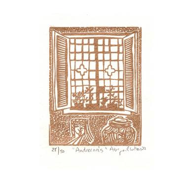 Andreina's - Limited Edition Handprinted Linocut thumb