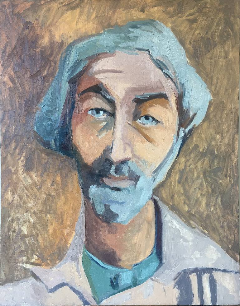 Original Modernism People Painting by Abigail Lutzen
