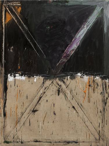 Original Abstract Expressionism Abstract Painting by Ignacy Oboz