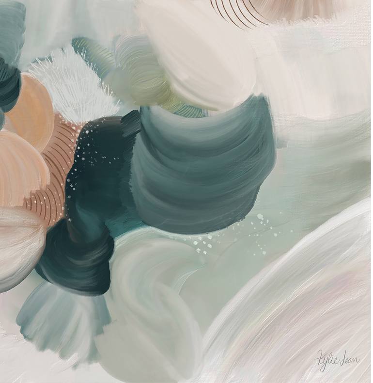 Original Abstract Expressionism Abstract Mixed Media by Kylie Pineda