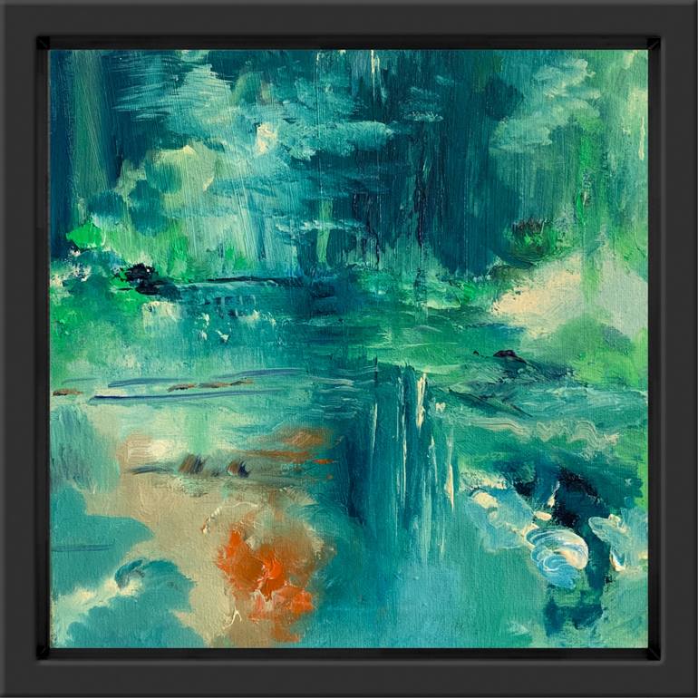 Original Abstract Expressionism Abstract Painting by Rita Basumallick