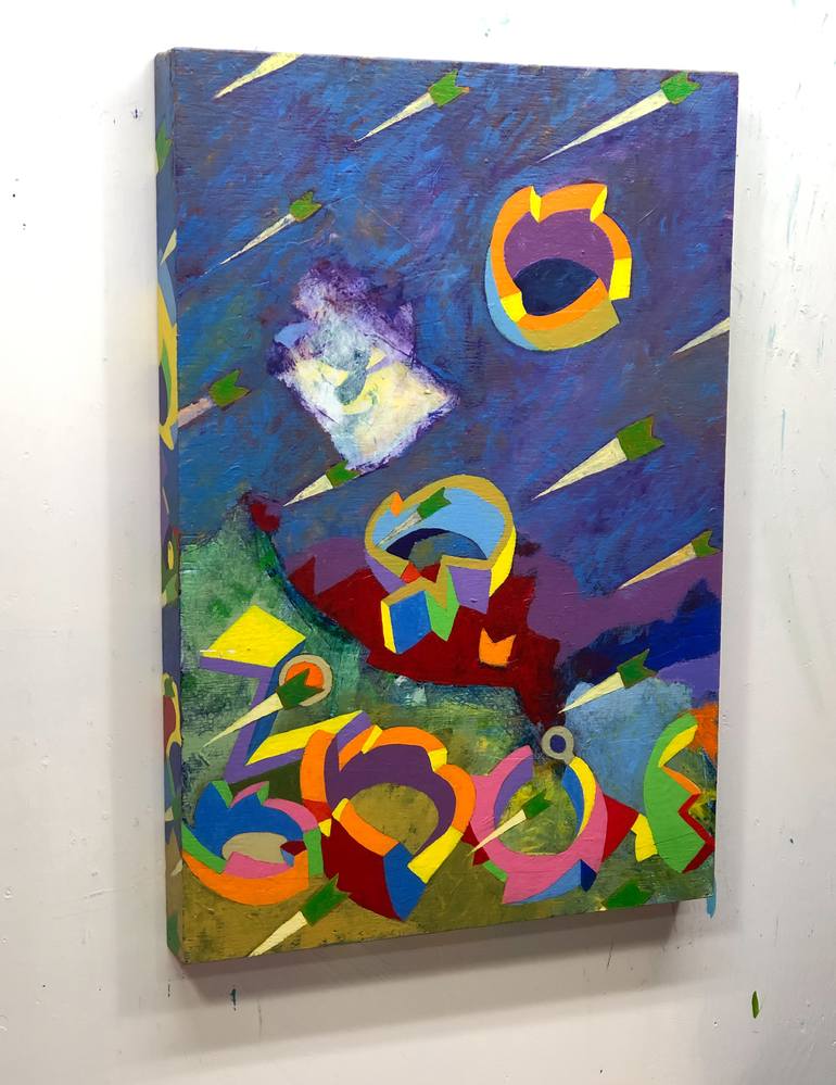 Original Abstract Expressionism Abstract Painting by mitch odenwald