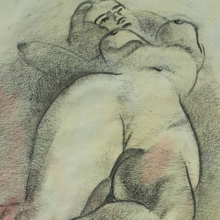 Original Modernism Nude Drawing by Oleksandr Baklai