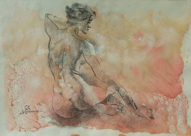 Original Impressionism Nude Drawings by Oleksandr Baklai
