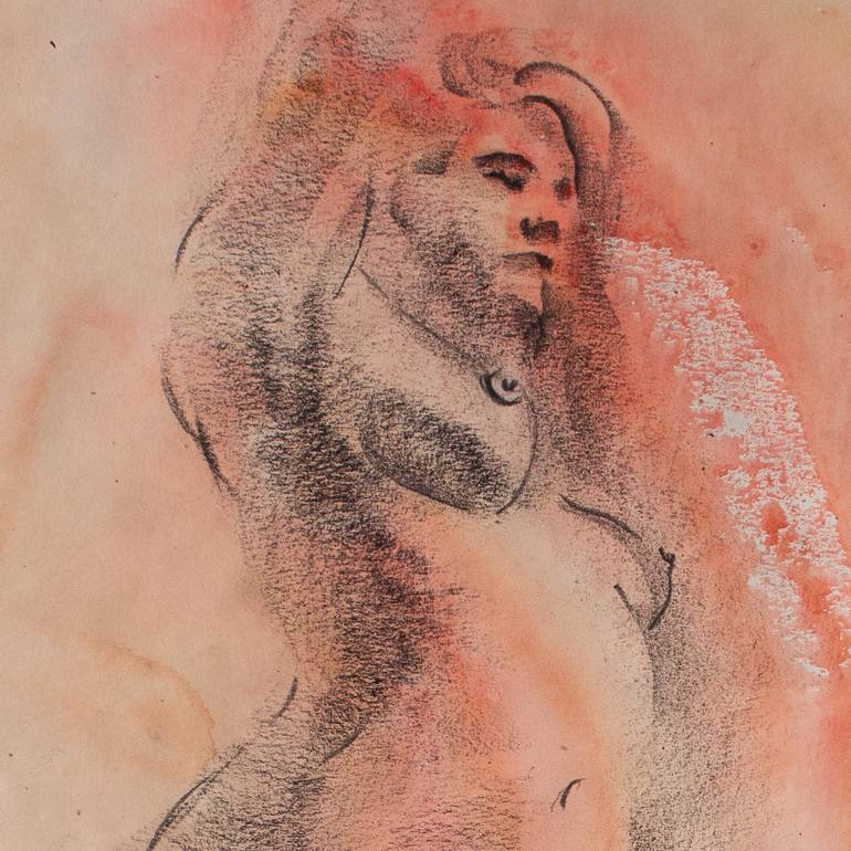 Original Modernism Nude Drawing by Oleksandr Baklai