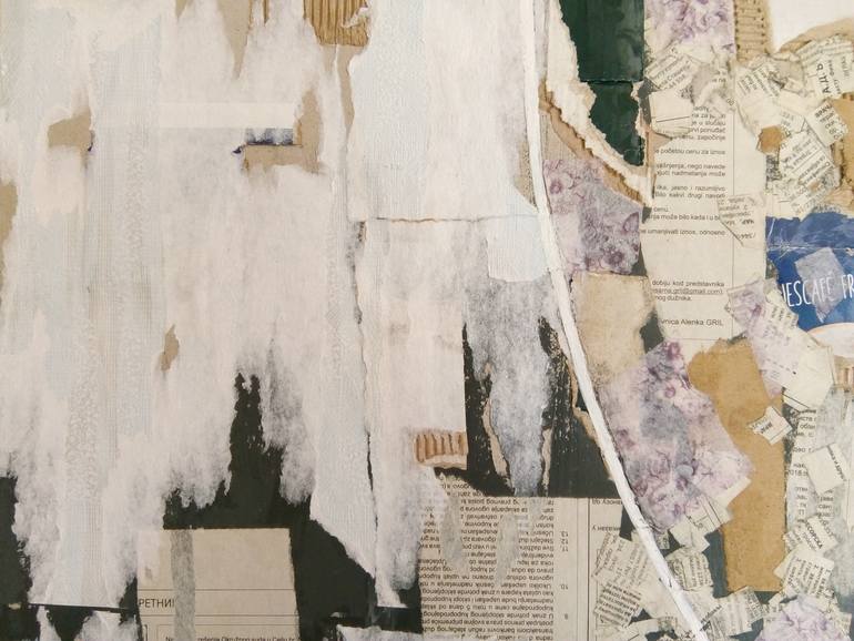 Original Abstract Expressionism Abstract Collage by Milica Vuković