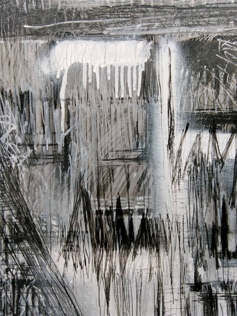 Original Abstract Expressionism Abstract Drawing by Milica Vuković