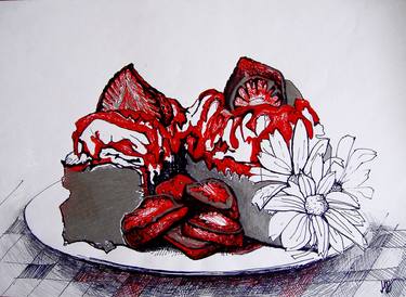 Original Modern Food Drawings by Milica Vuković