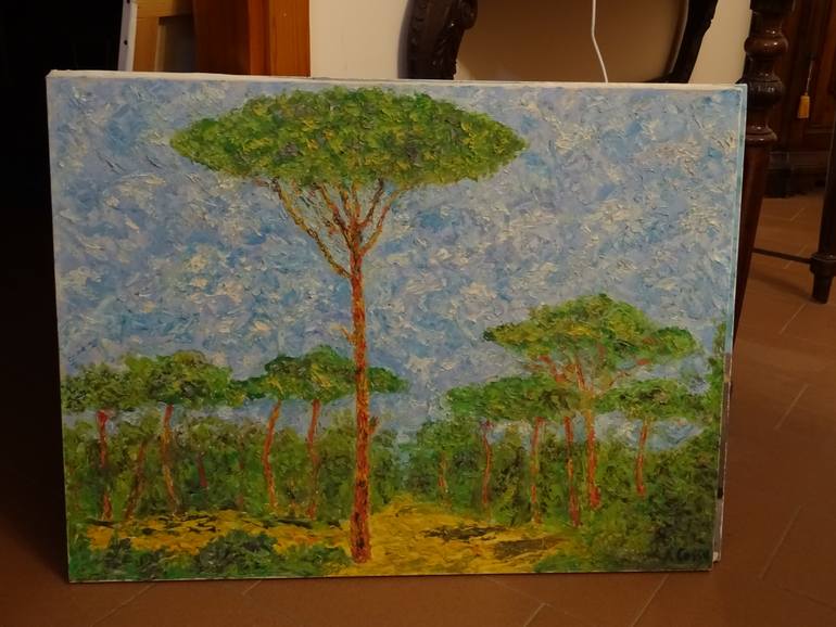 Original Expressionism Landscape Painting by Andrea Cossu