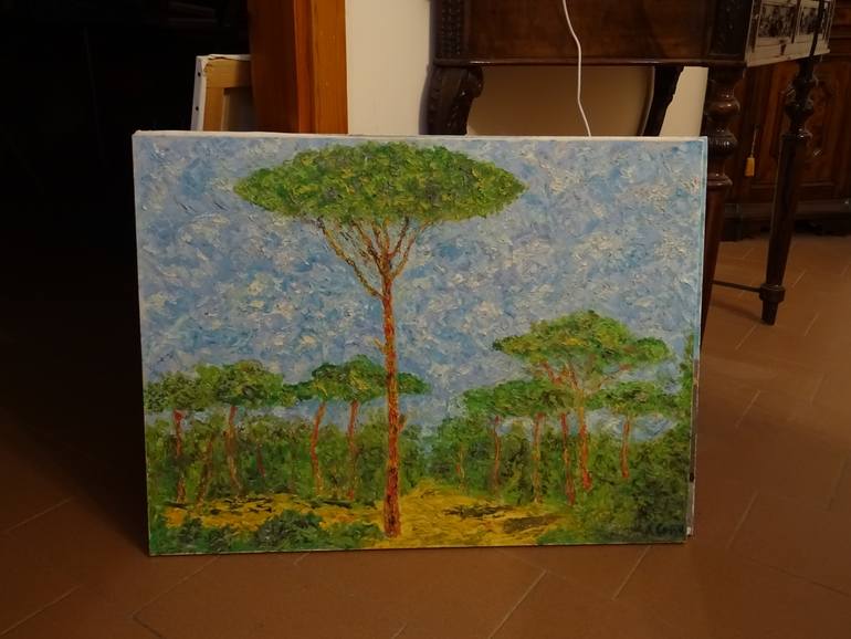 Original Expressionism Landscape Painting by Andrea Cossu