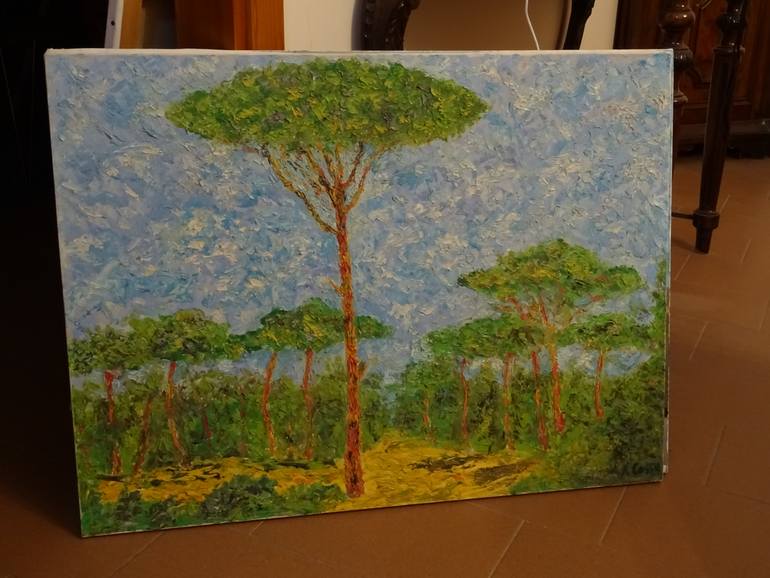 Original Expressionism Landscape Painting by Andrea Cossu