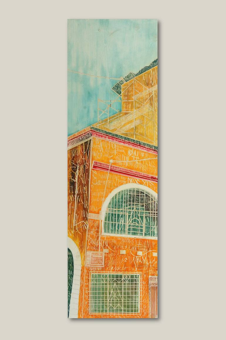 Original Conceptual Landscape Painting by Alessandro Rizzi