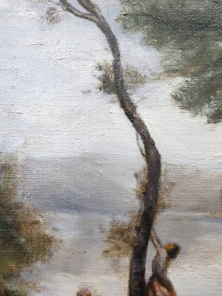 Original Impressionism Landscape Painting by Orkis Studio
