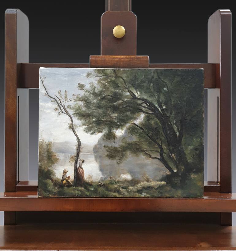 Original Impressionism Landscape Painting by Orkis Studio