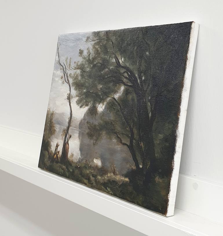 Original Impressionism Landscape Painting by Orkis Studio