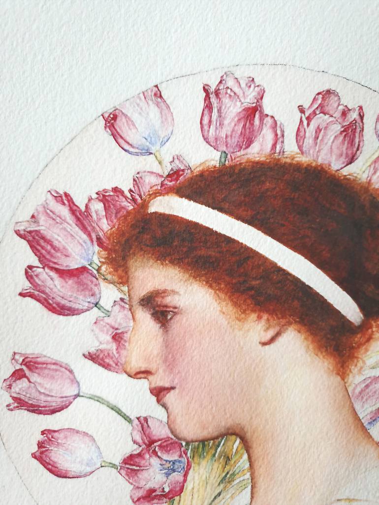 Original Illustration Women Painting by Orkis Studio