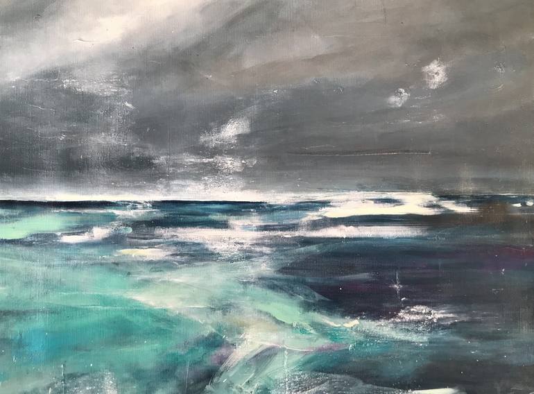 Original Conceptual Seascape Painting by Kelly Allison