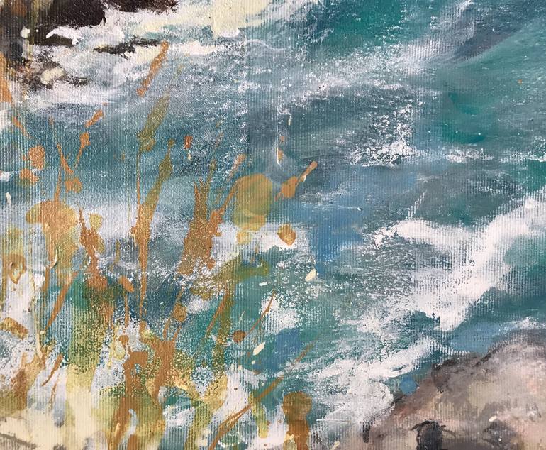 Original Conceptual Seascape Painting by Kelly Allison