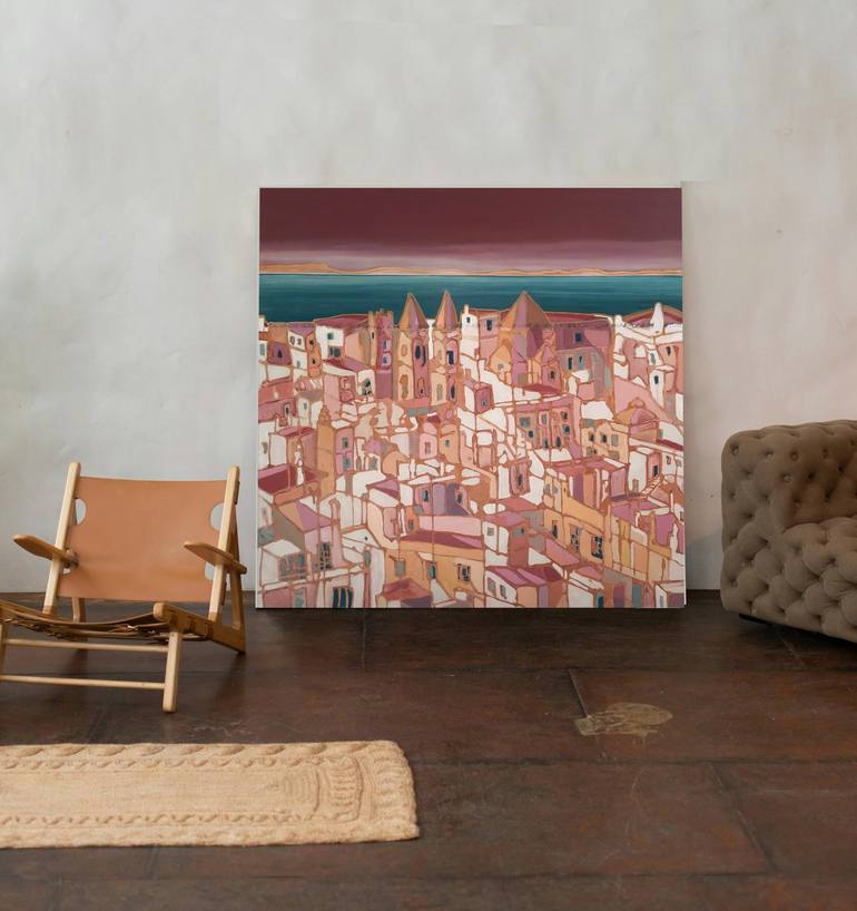 Original Figurative Architecture Painting by Kelly Allison