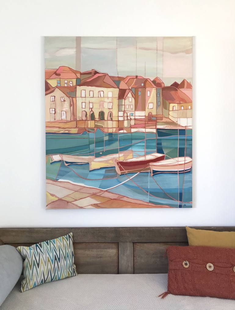 Original Figurative Boat Painting by Kelly Allison