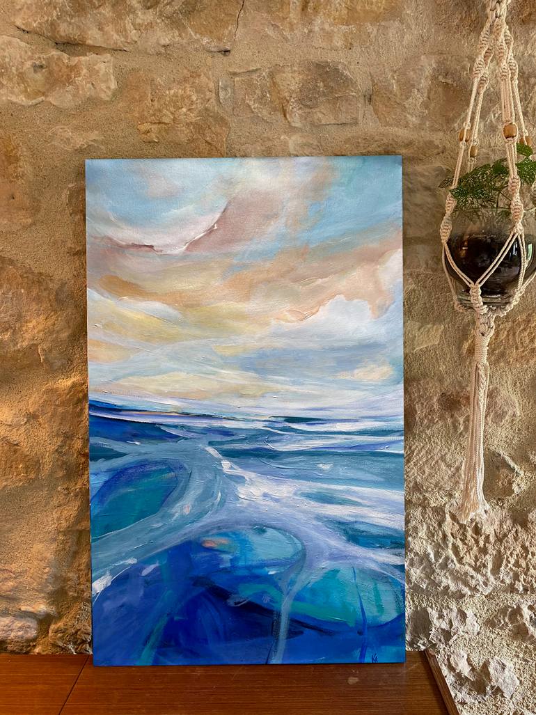 Original Figurative Seascape Painting by Kelly Allison