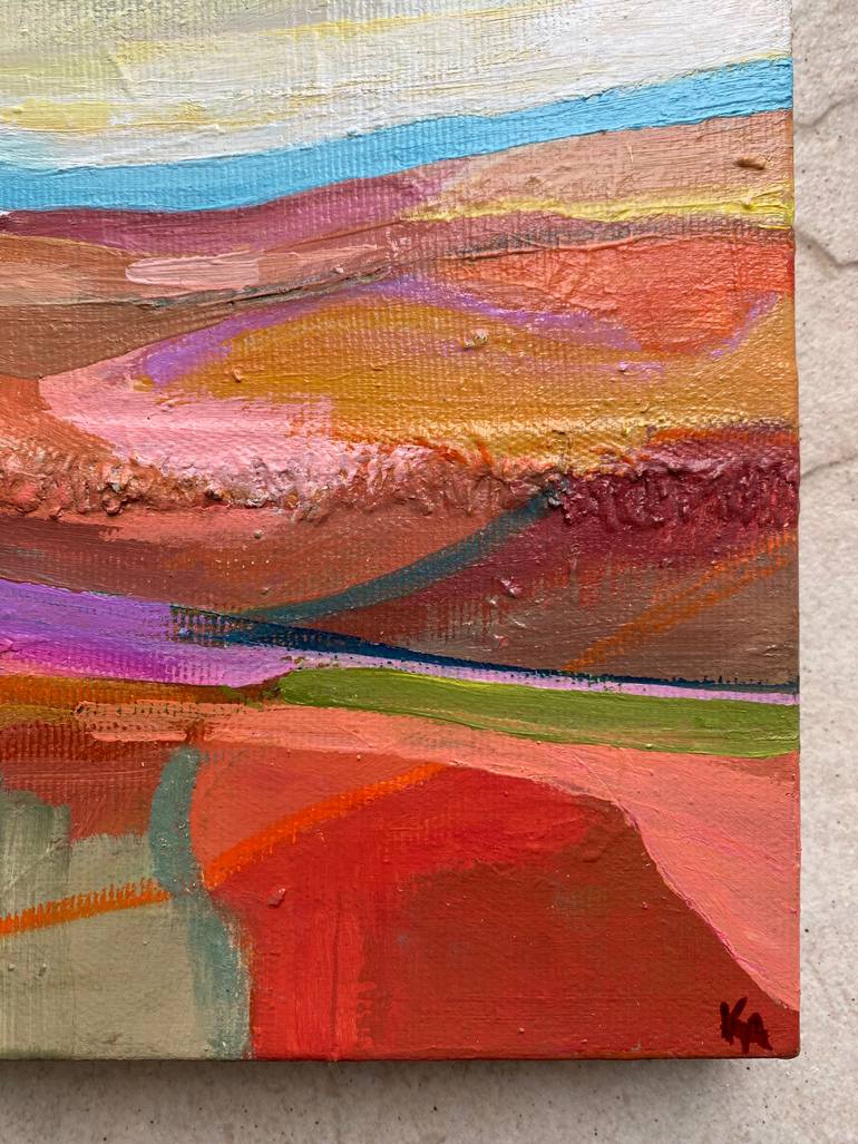 Original Folk Landscape Painting by Kelly Allison