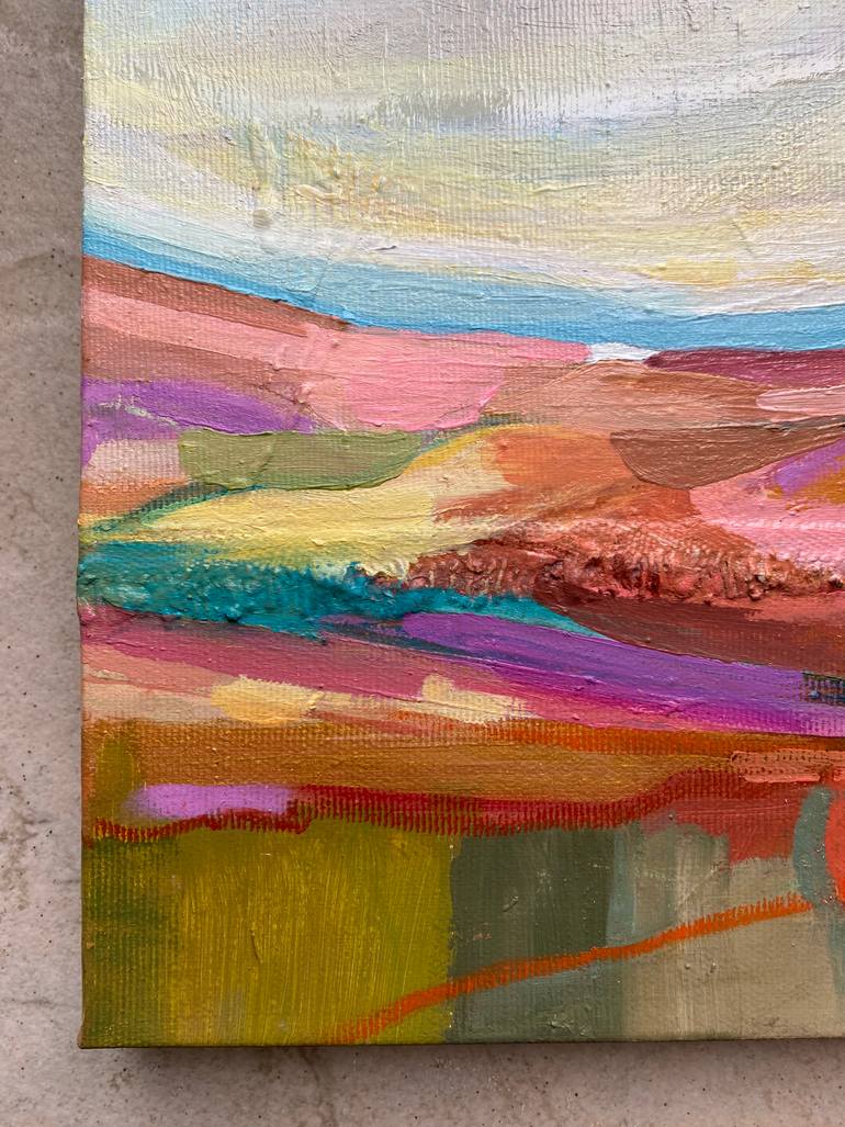 Original Folk Landscape Painting by Kelly Allison