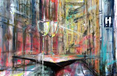 Print of Expressionism Places Paintings by Kelly Allison