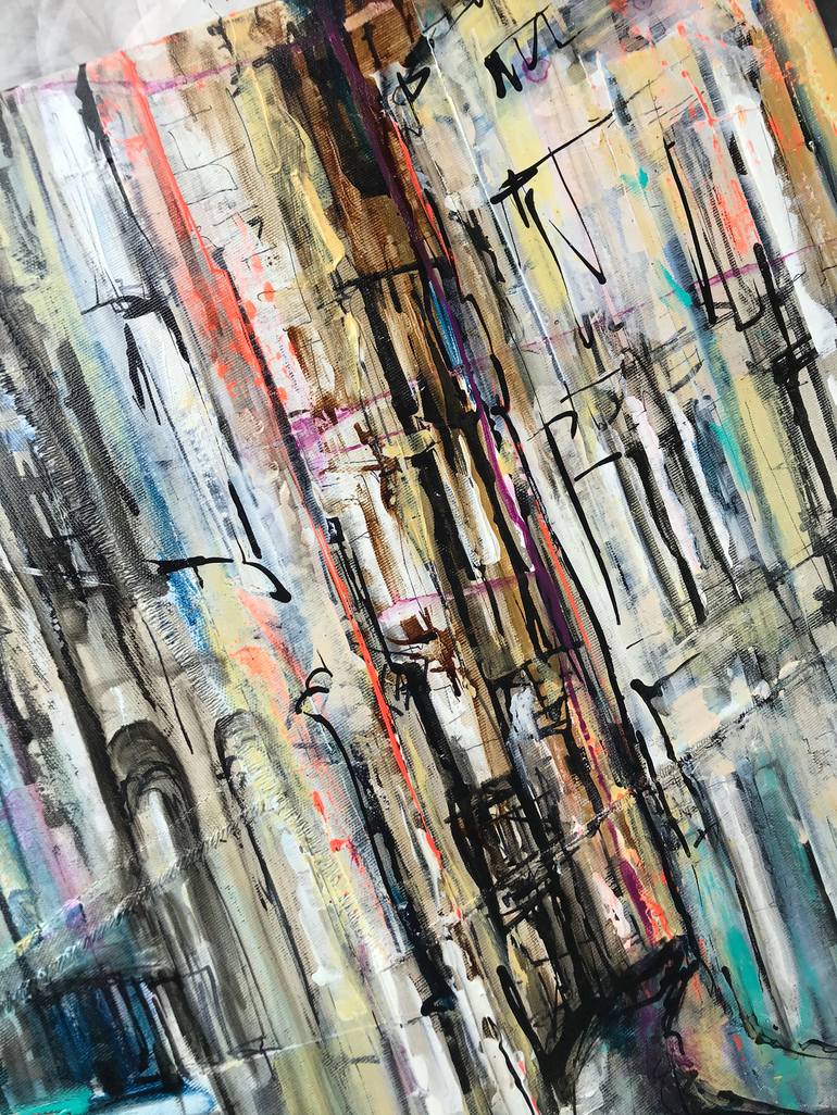 Original Figurative Cities Painting by Kelly Allison