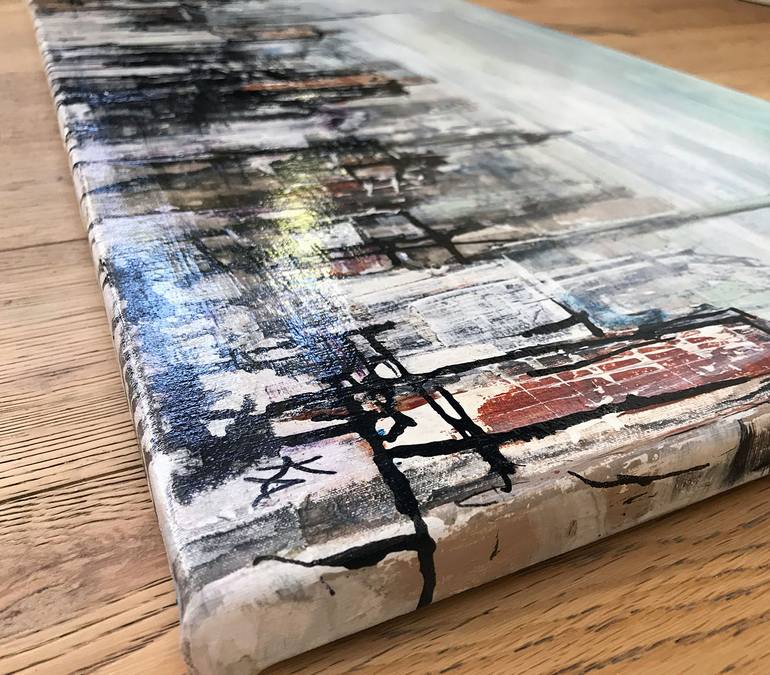 Original Figurative Cities Painting by Kelly Allison