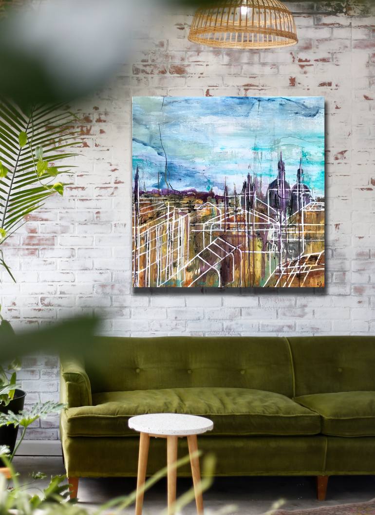 Original Conceptual Architecture Painting by Kelly Allison