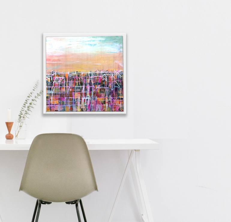 Original Figurative Cities Painting by Kelly Allison