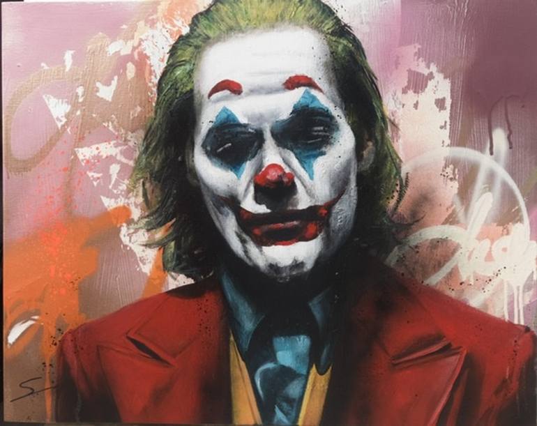 The joker Painting by Sergi Mestres chacon | Saatchi Art