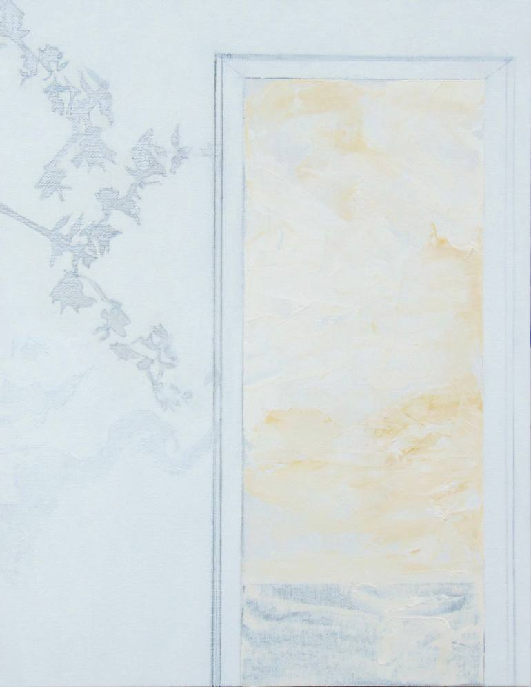Original Architecture Painting by Sheila Lemons | Conceptual Art on Canvas | Entrance