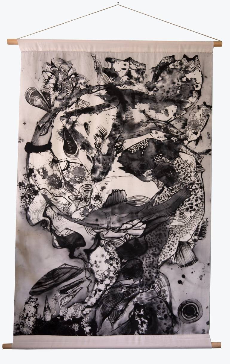 Original Abstract Expressionism Animal Painting by Milan Delvecchio