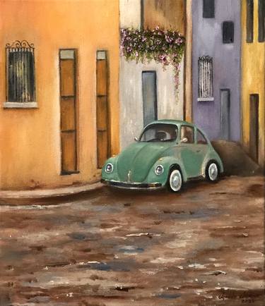 Print of Car Paintings by Alfredo Alonso