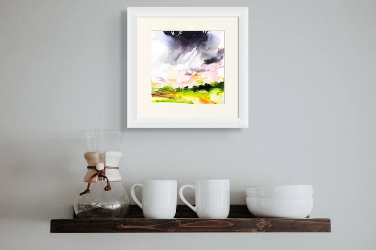 Original Abstract Expressionism Landscape Painting by Adrian Homersham