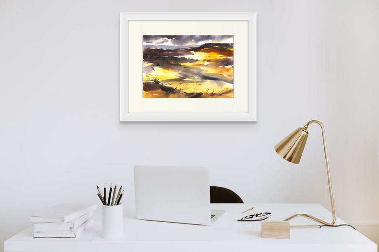 Original Abstract Expressionism Landscape Painting by Adrian Homersham