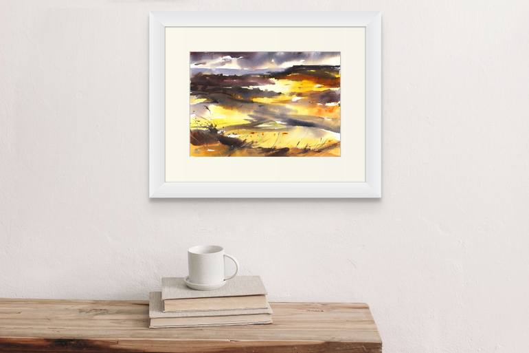 Original Abstract Expressionism Landscape Painting by Adrian Homersham