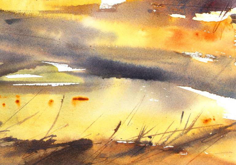 Original Abstract Expressionism Landscape Painting by Adrian Homersham