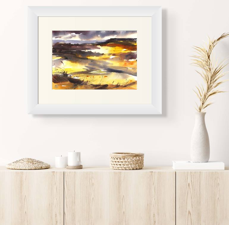 Original Abstract Expressionism Landscape Painting by Adrian Homersham