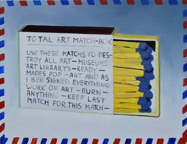 Appropriation of Ben Vautiers Total art match box 1968/I will try to send it via air mail thumb
