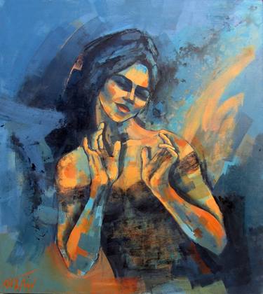 Original Figurative Women Paintings by Leena Baker