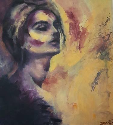 Original Figurative Women Paintings by Leena Baker