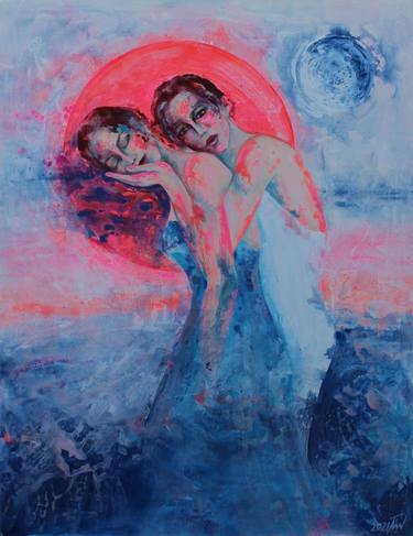 Original Figurative Women Paintings by Leena Baker